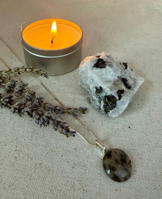 Dendritic Quartz Pendant Necklace