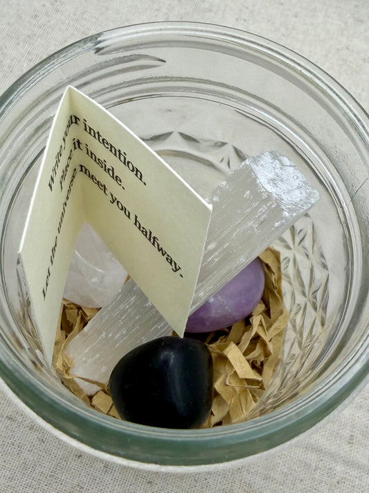 Intention Jar | A Grounded Ritual for Clarity, Protection & Calm